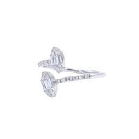 Double Marquise Illusion Diamond Ring