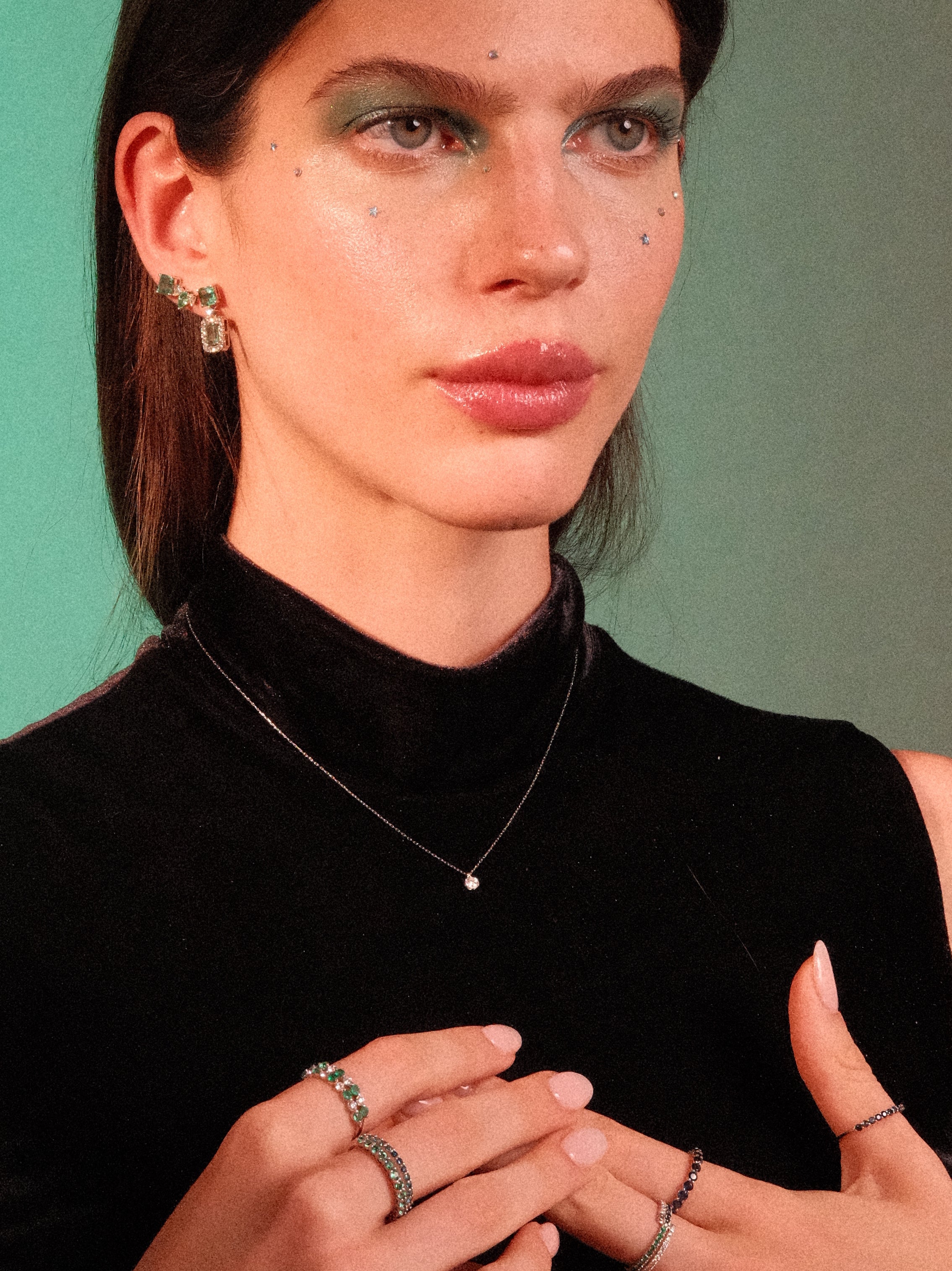 Round Diamond Solitare Necklace