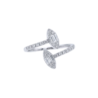 Double Marquise Illusion Diamond Ring