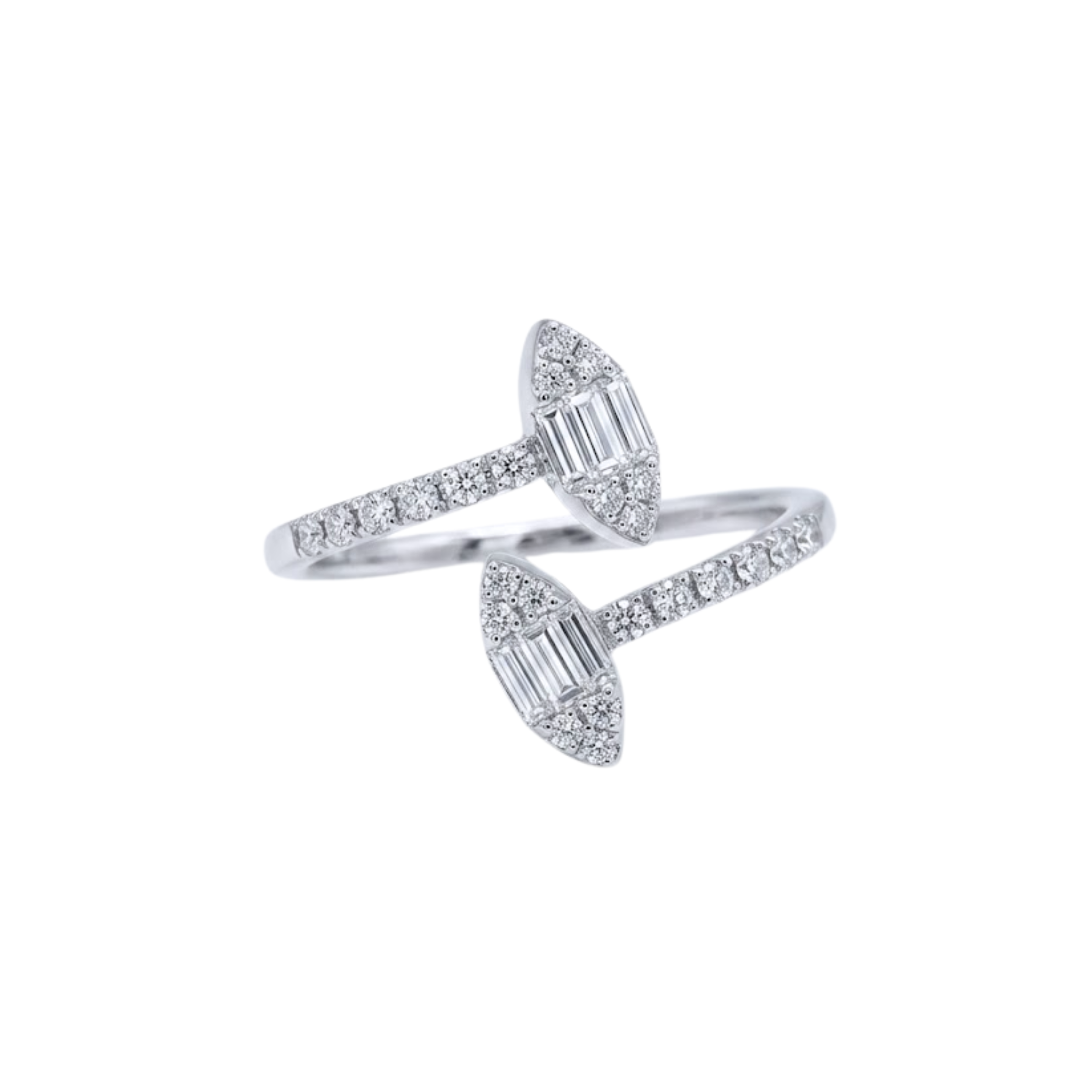 Double Marquise Illusion Diamond Ring
