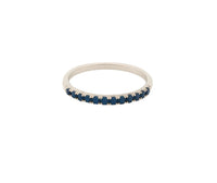 French Pavé Band – Blue Sapphires