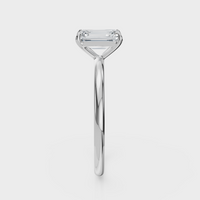 Emerald Cut Solitaire Ring – Diamond