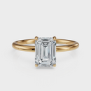 Emerald Cut Solitaire Ring – Diamond