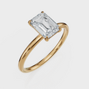 Emerald Cut Solitaire Ring – Diamond