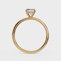 Emerald Cut Solitaire Ring – Diamond