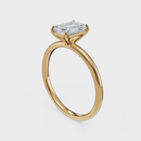 Emerald Cut Solitaire Ring – Diamond