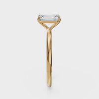 Emerald Cut Solitaire Ring – Diamond