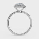 Emerald Cut Halo Ring – Diamonds