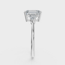 Emerald Cut with Pear Side Stones Ring – Diamonds