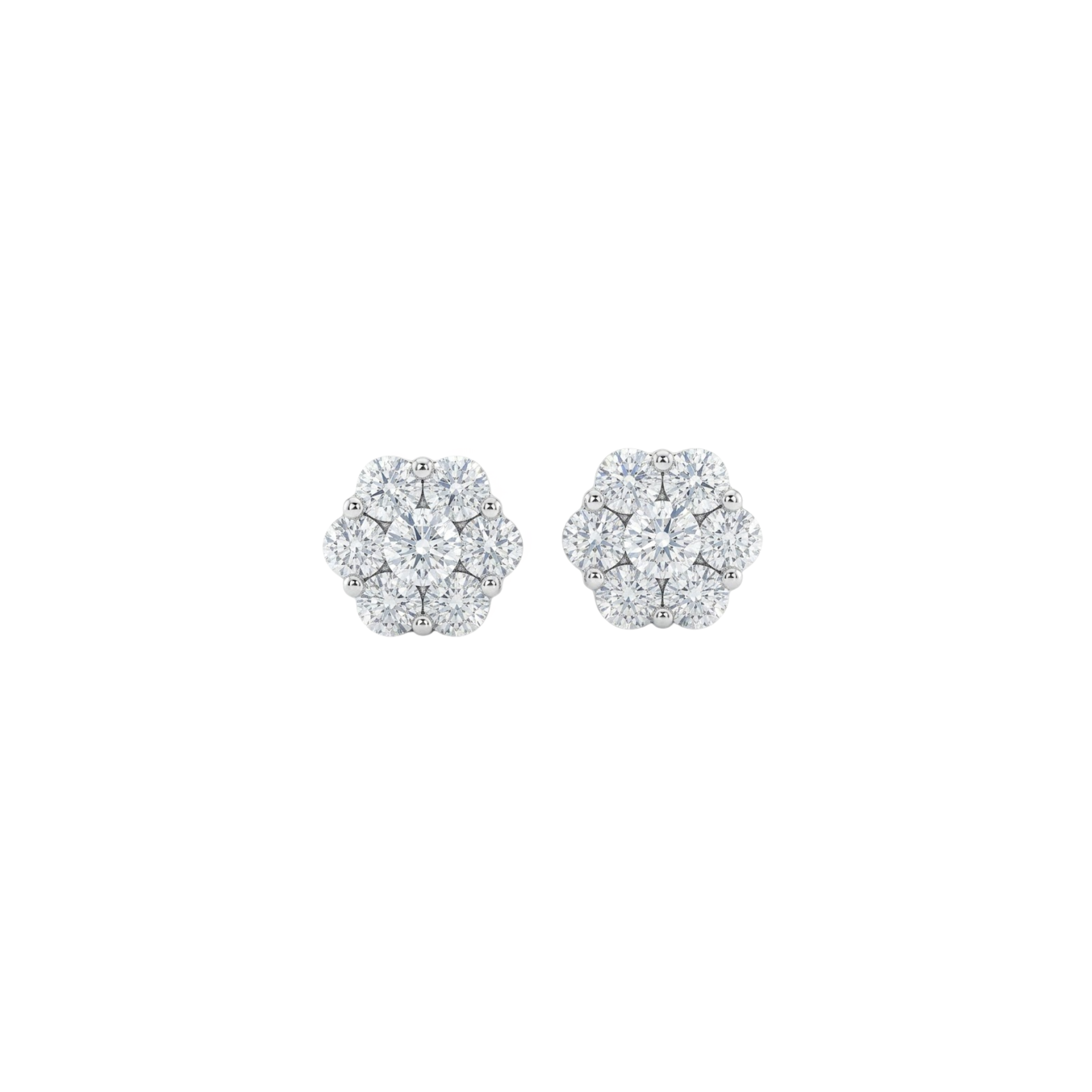 Flower Diamond Earrings