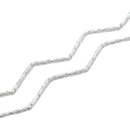 White Gold Diamond-Cut Wave Necklace