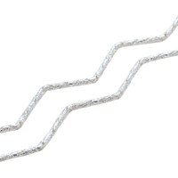 White Gold Diamond-Cut Wave Necklace