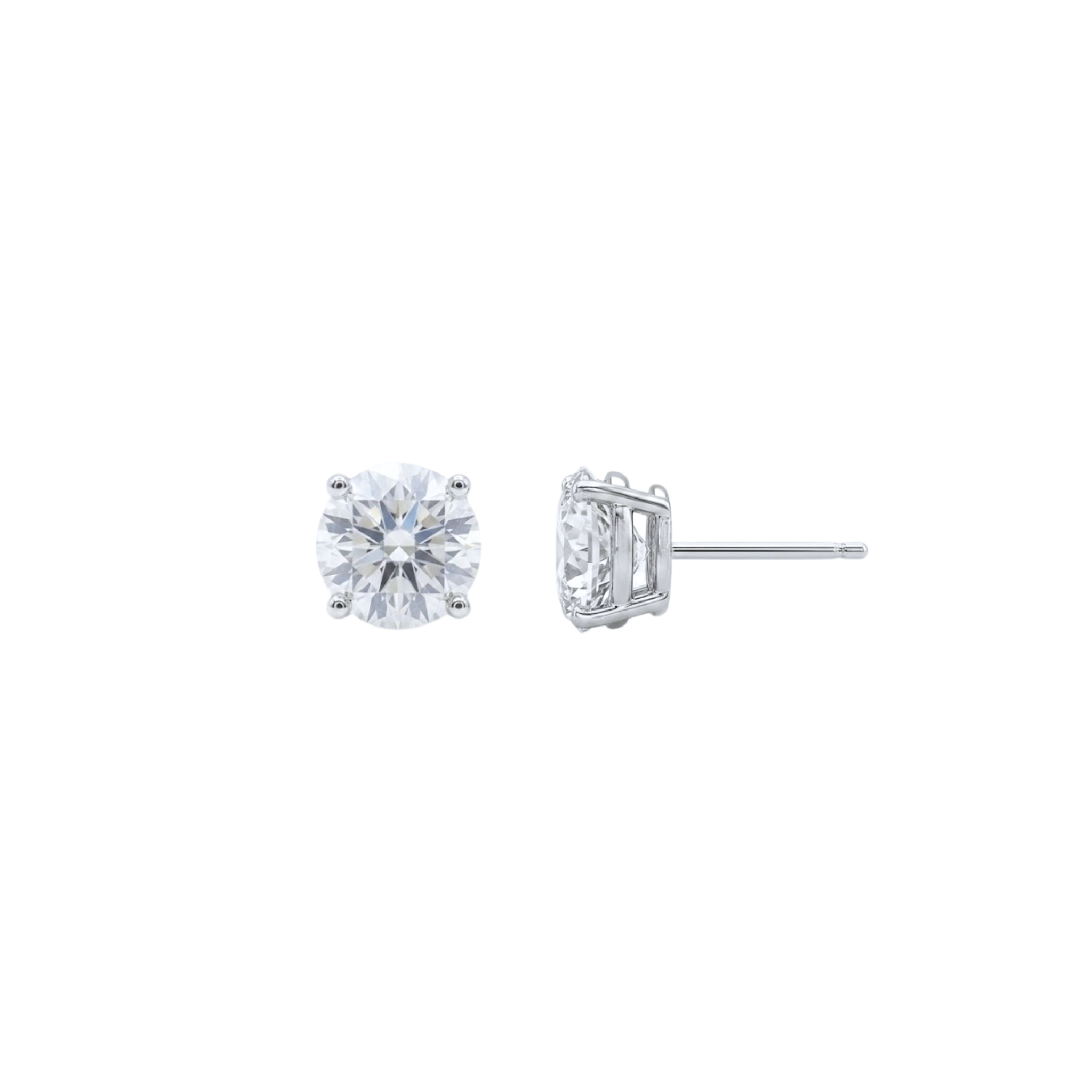 Illusion Round Diamond Studs