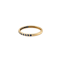 Flush Set Sapphire Thin Ring