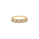 Yellow Diamond with White Diamond Halo Band