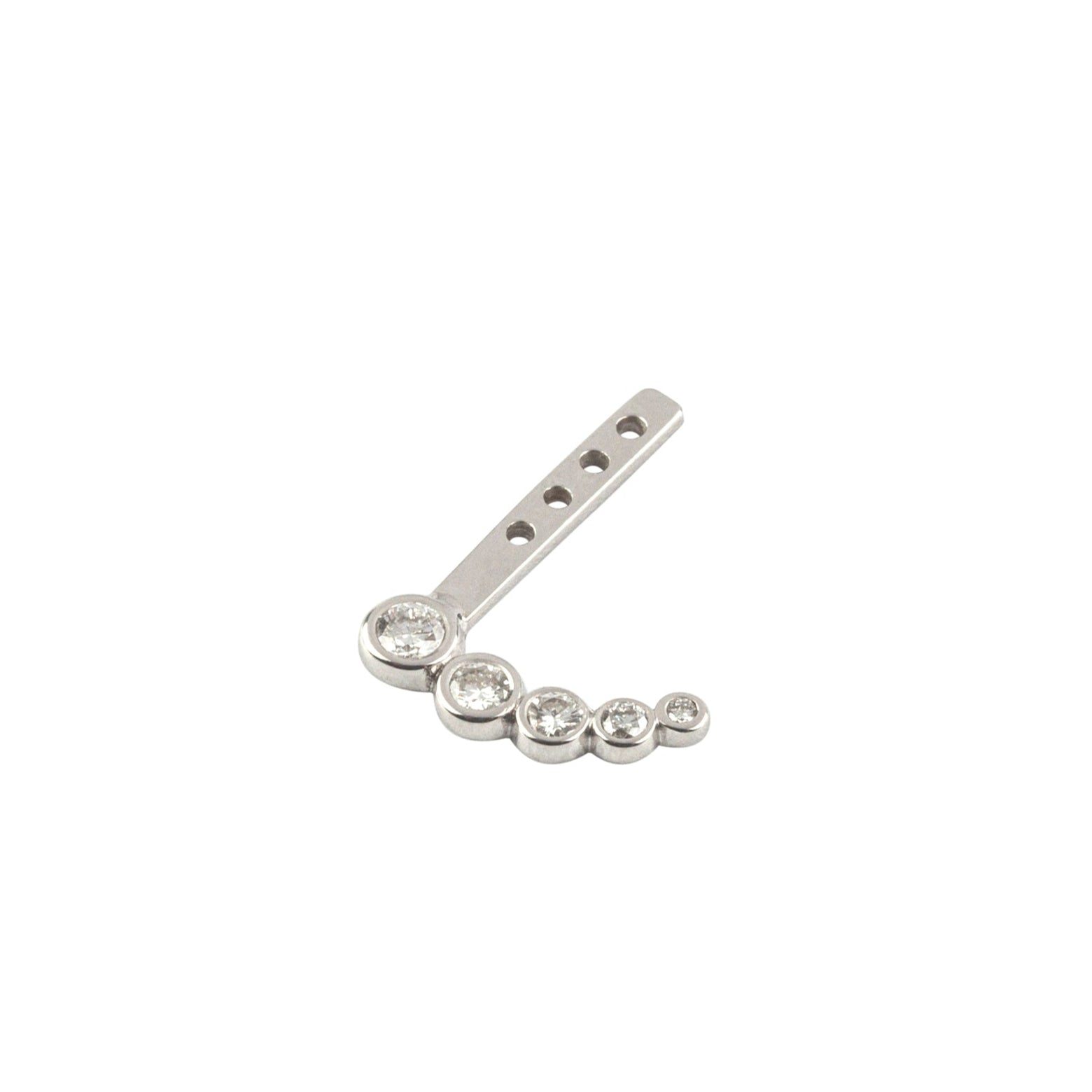 Five Diamonds White Gold Modular