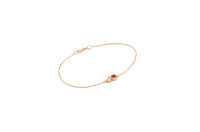 Round & Pear Bracelet – Orange Sapphire & Diamond