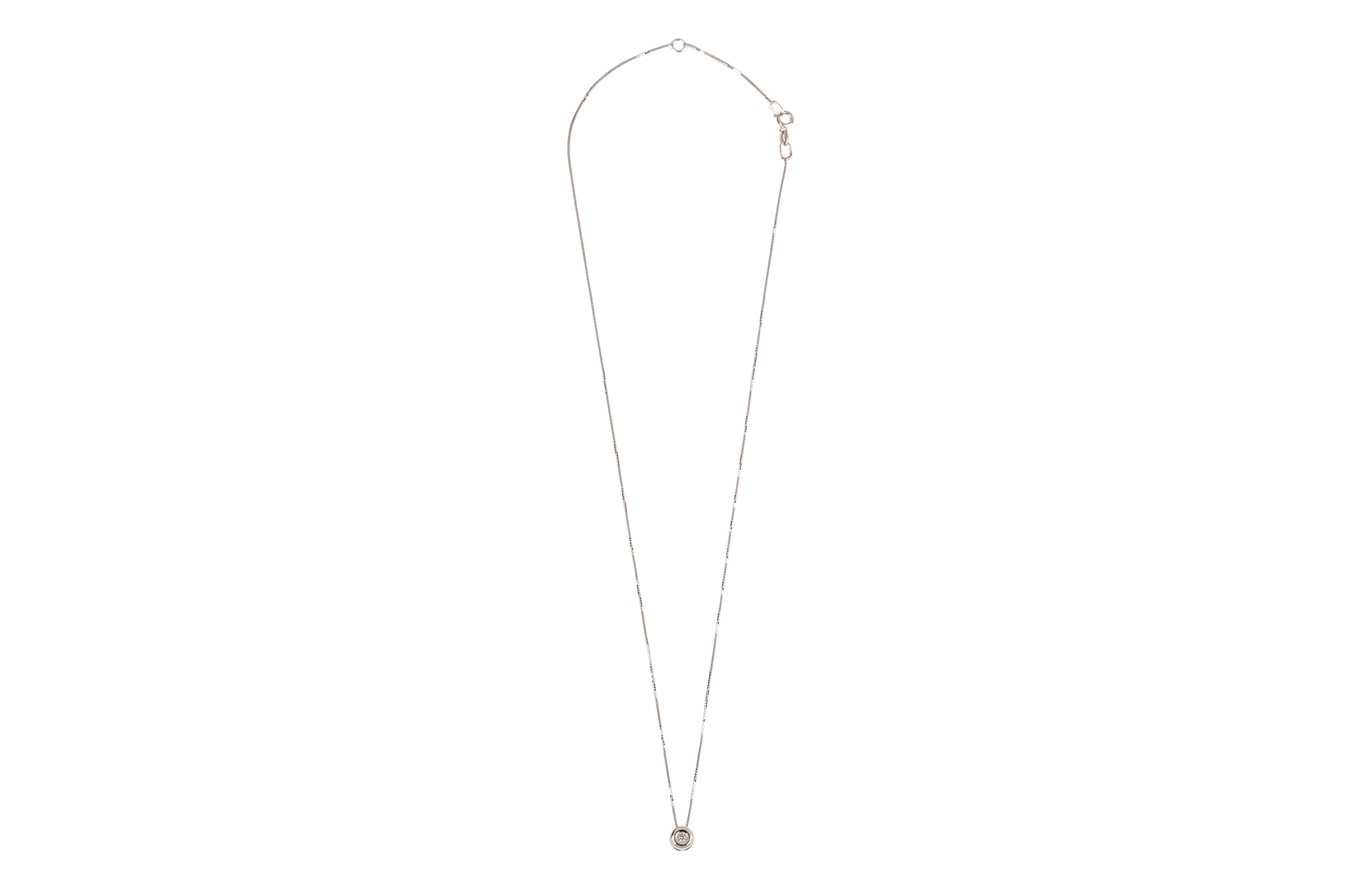 Radiant Spark White Gold Necklace
