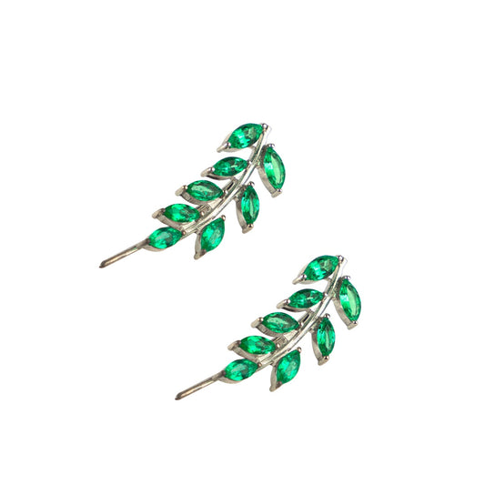 Climber Marquise Emerald Earrings