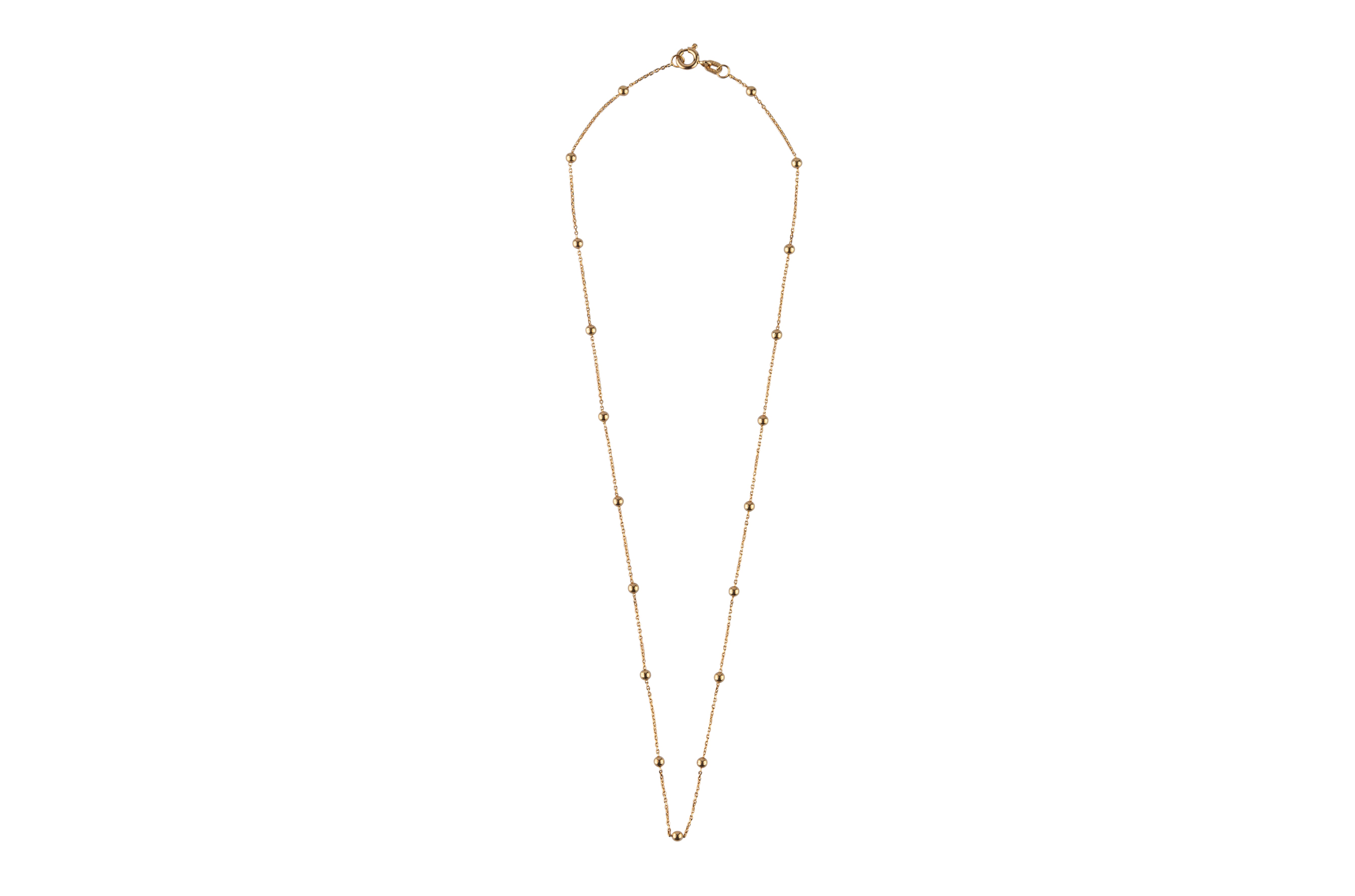 Rose Gold Mini Spheres Necklace