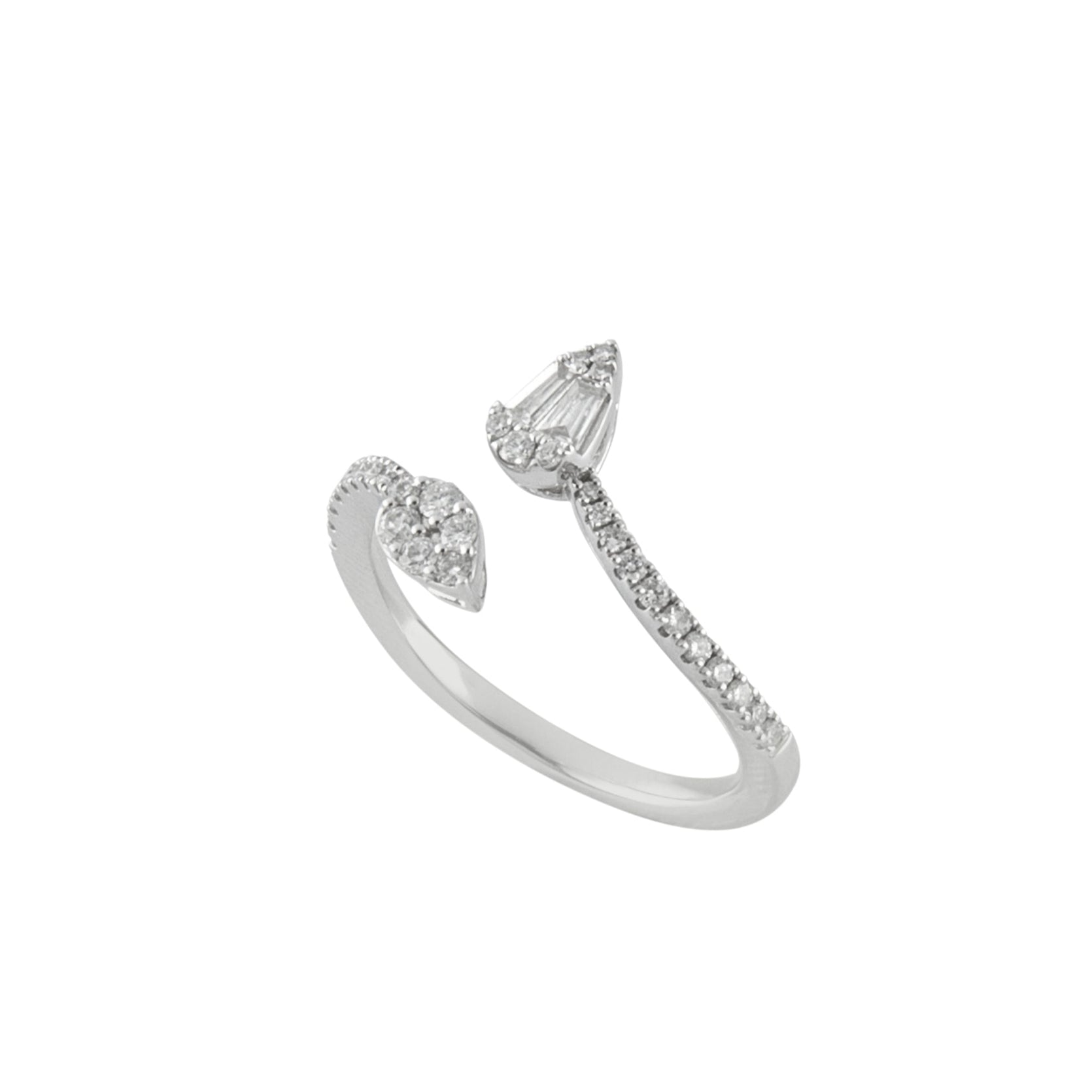 Double Pear Diamond Ring