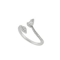 Double Pear Diamond Ring