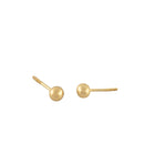 4 mm Sphere Studs - Yellow Gold