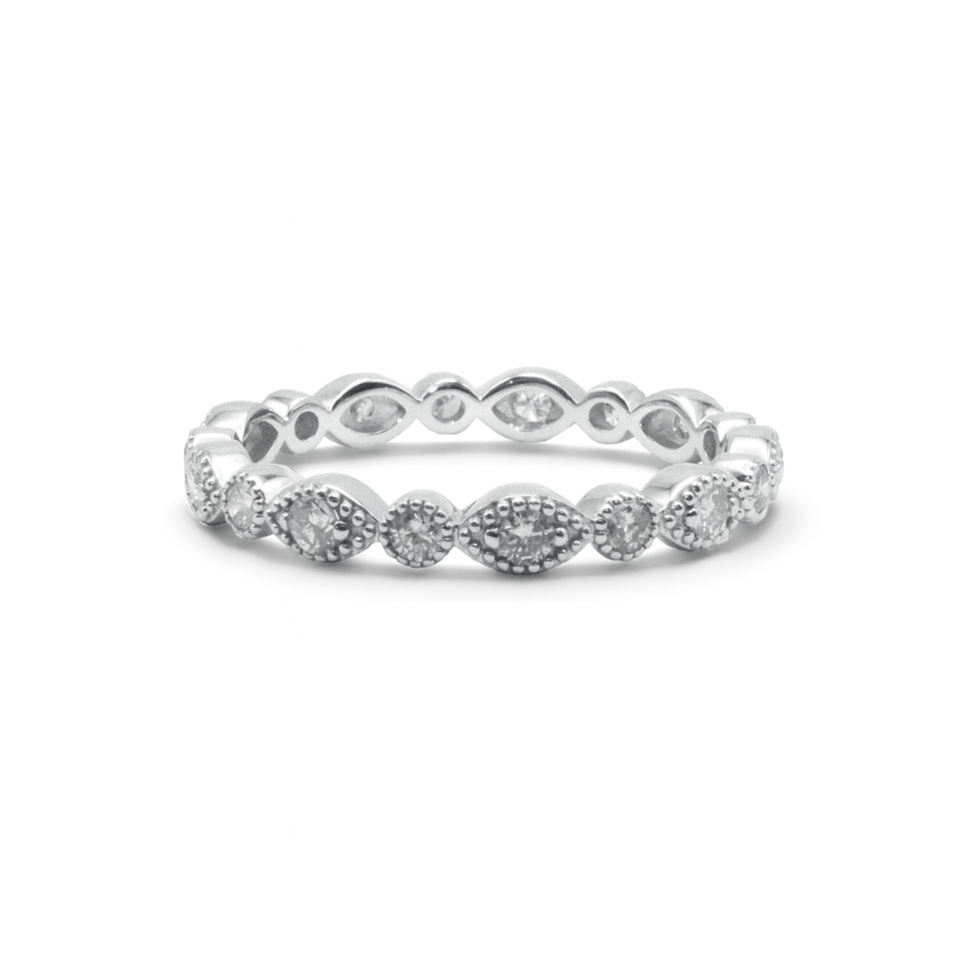Eternity Illusion Marquise & Round Diamond Band