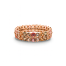 Rainbow Sapphire & Diamond Eternity Ring