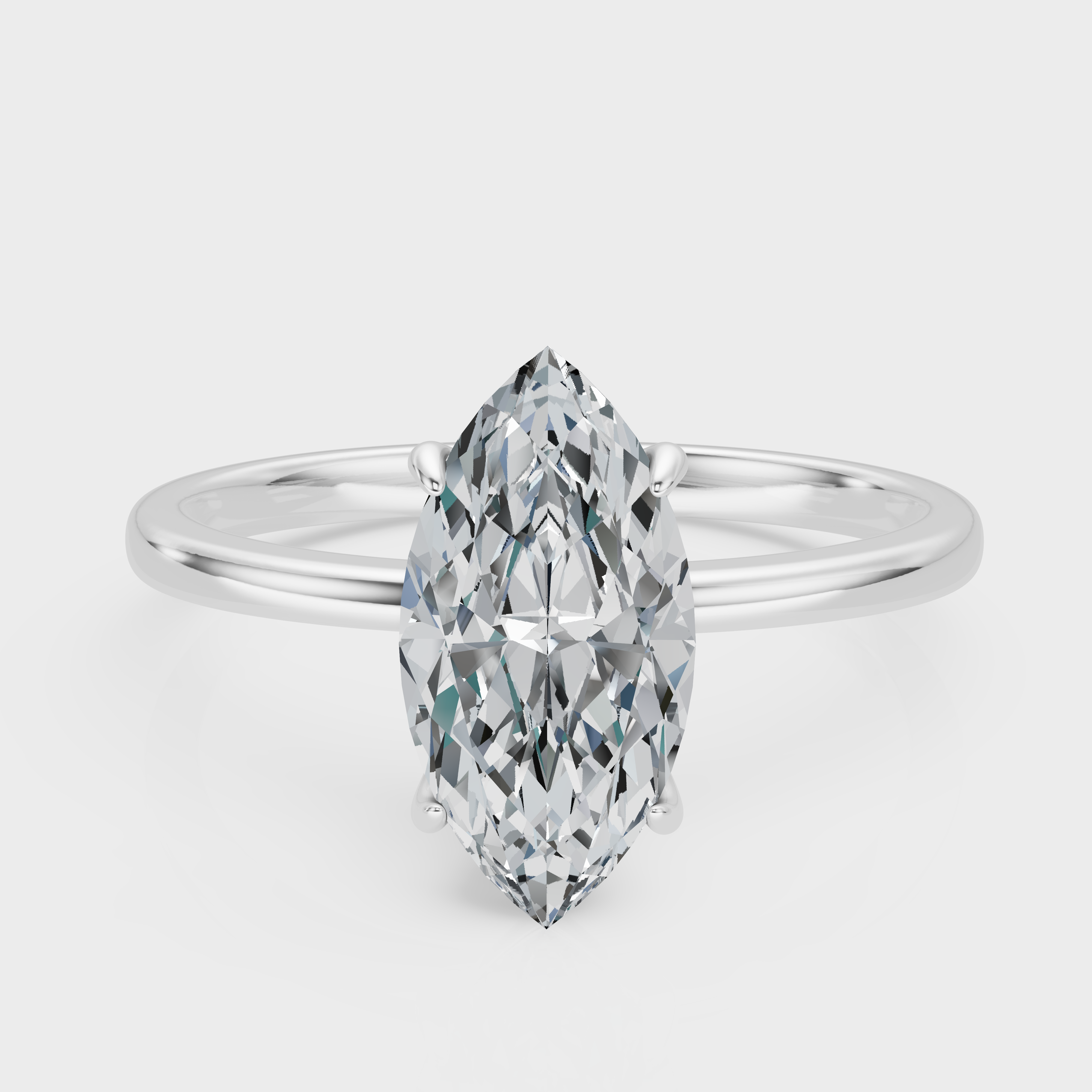 Marquise Cut Solitaire Ring – Diamond