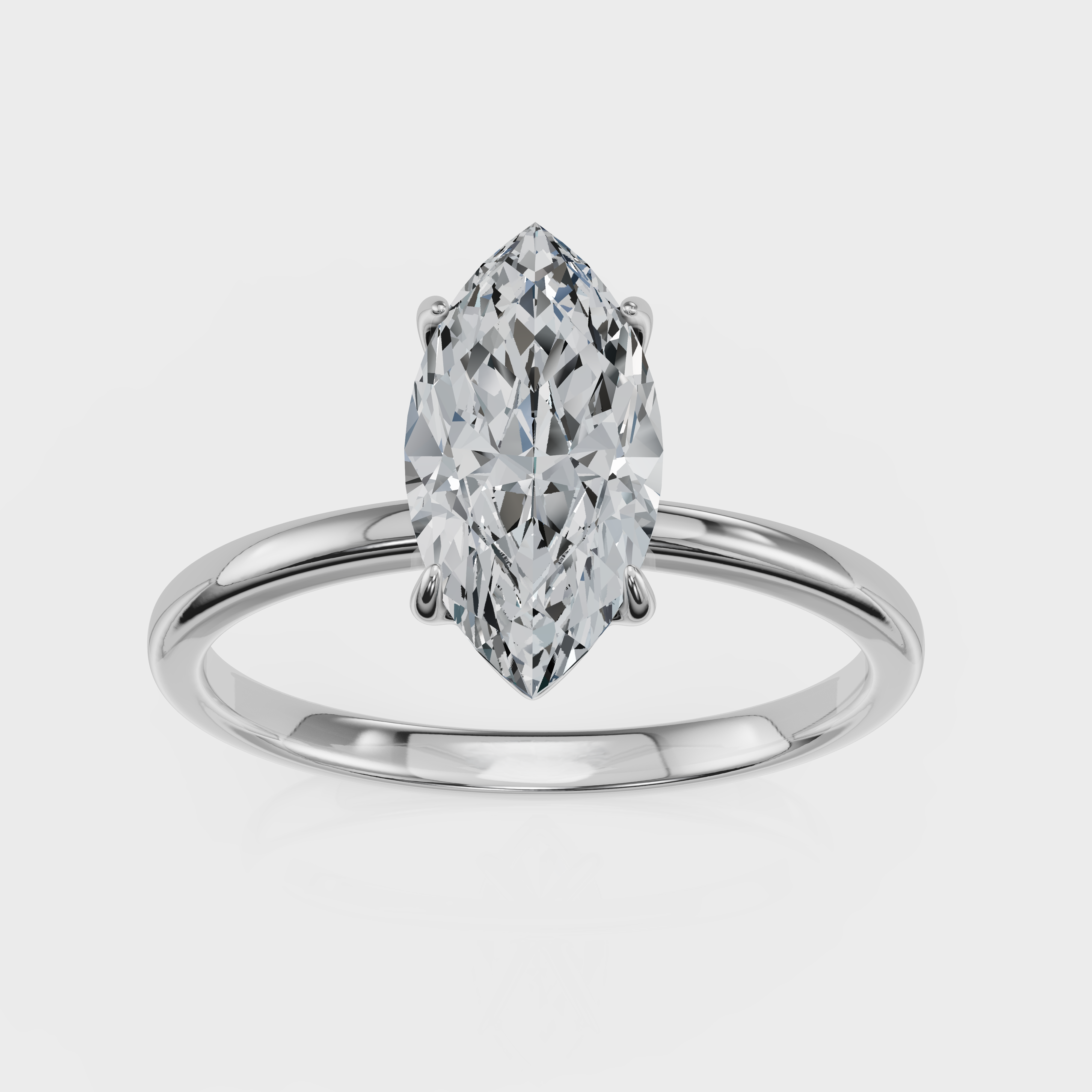 Marquise Cut Solitaire Ring – Diamond