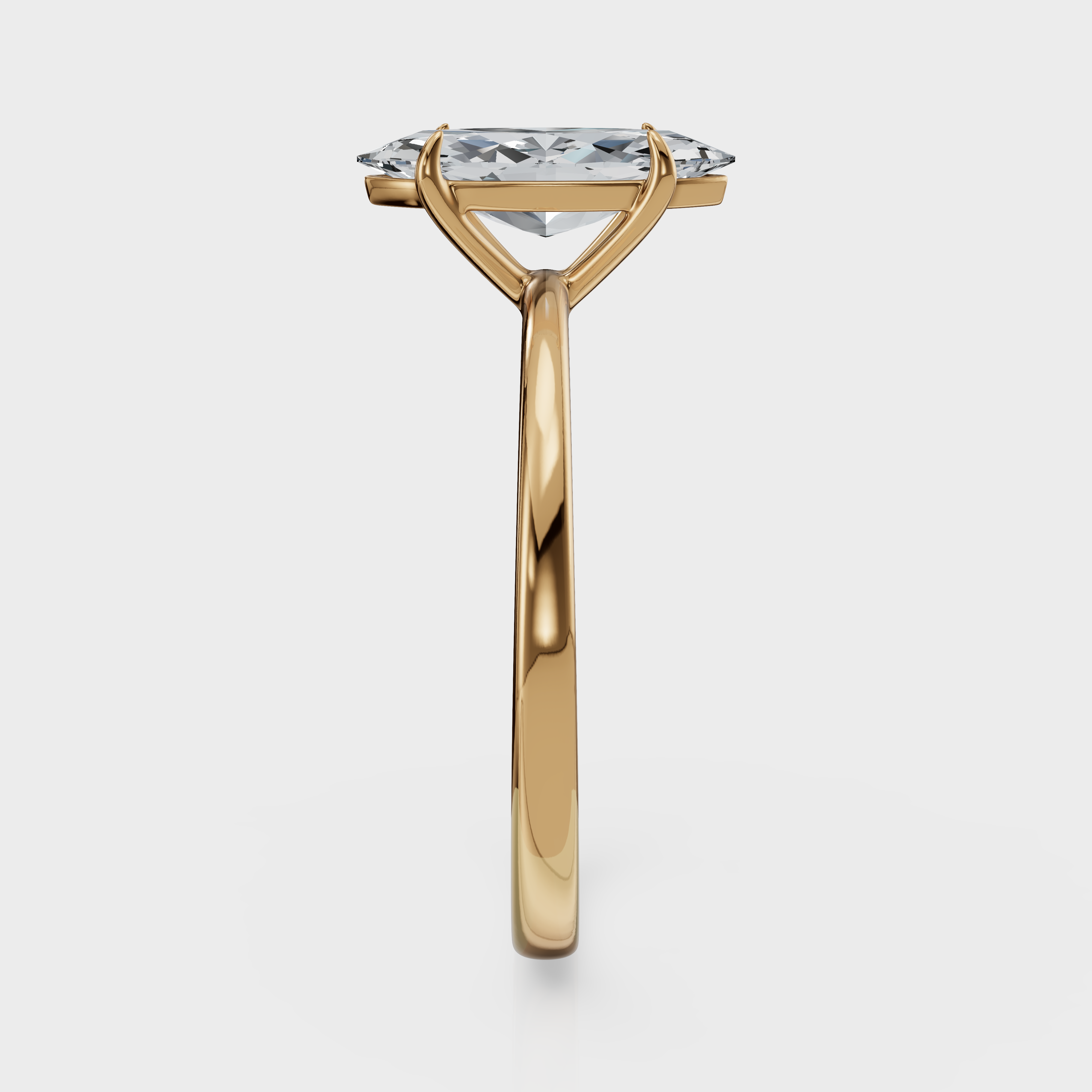 Marquise Cut Solitaire Ring – Diamond