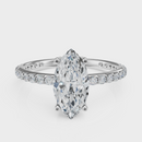 Marquise Cut with Pavé Band Ring – Diamonds