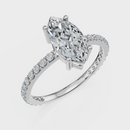 Marquise Cut with Pavé Band Ring – Diamonds