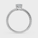 Marquise Cut with Pavé Band Ring – Diamonds