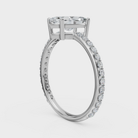 Marquise Cut with Pavé Band Ring – Diamonds