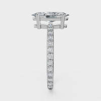 Marquise Cut with Pavé Band Ring – Diamonds