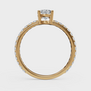 Marquise Cut with Pavé Band Ring – Diamonds