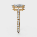 Marquise Cut with Pavé Band Ring – Diamonds