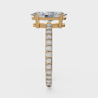 Marquise Cut with Pavé Band Ring – Diamonds