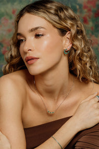 Lotus Flower Necklace –  Emeralds & Diamonds