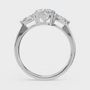 Oval Cut with Pear Side Stones Ring – Diamonds