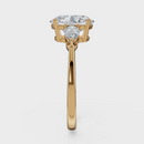 Oval Cut with Pear Side Stones Ring – Diamonds