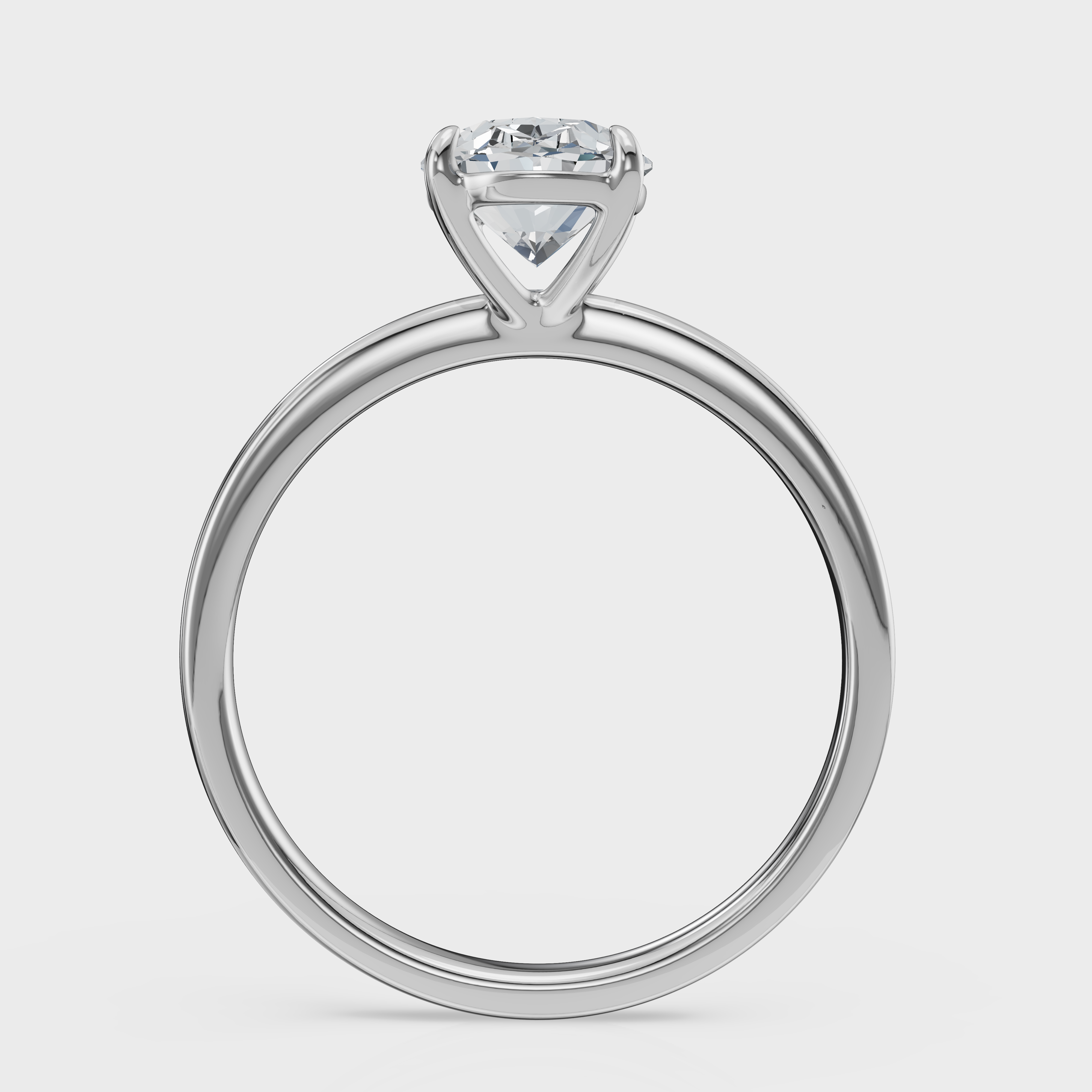 Oval Cut Solitaire Ring– Diamond