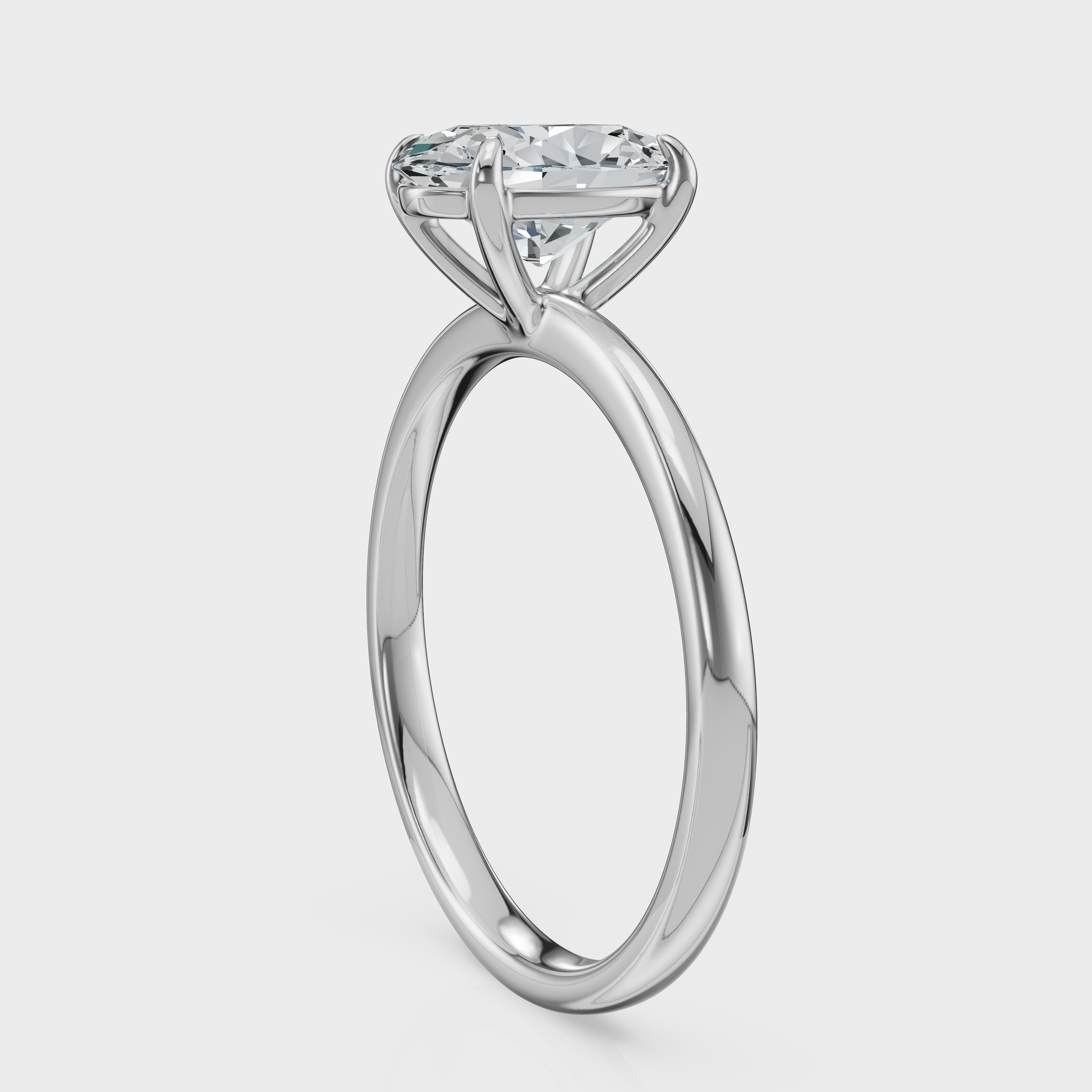 Oval Cut Solitaire Ring– Diamond