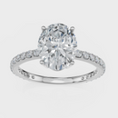 Oval Cut Halo Ring – Diamonds