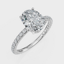 Oval Cut Halo Ring – Diamonds