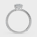 Oval Cut Halo Ring – Diamonds