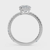 Oval Cut Halo Ring – Diamonds