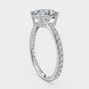 Oval Cut Halo Ring – Diamonds